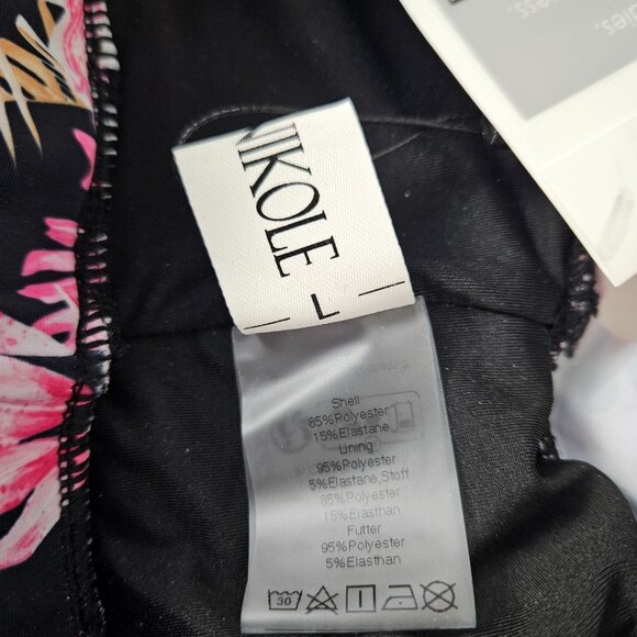 Hanna Nikole Womens Large High Waisted Bikini Set Ruffle Tummy Control Tropical - Picture 11 of 12